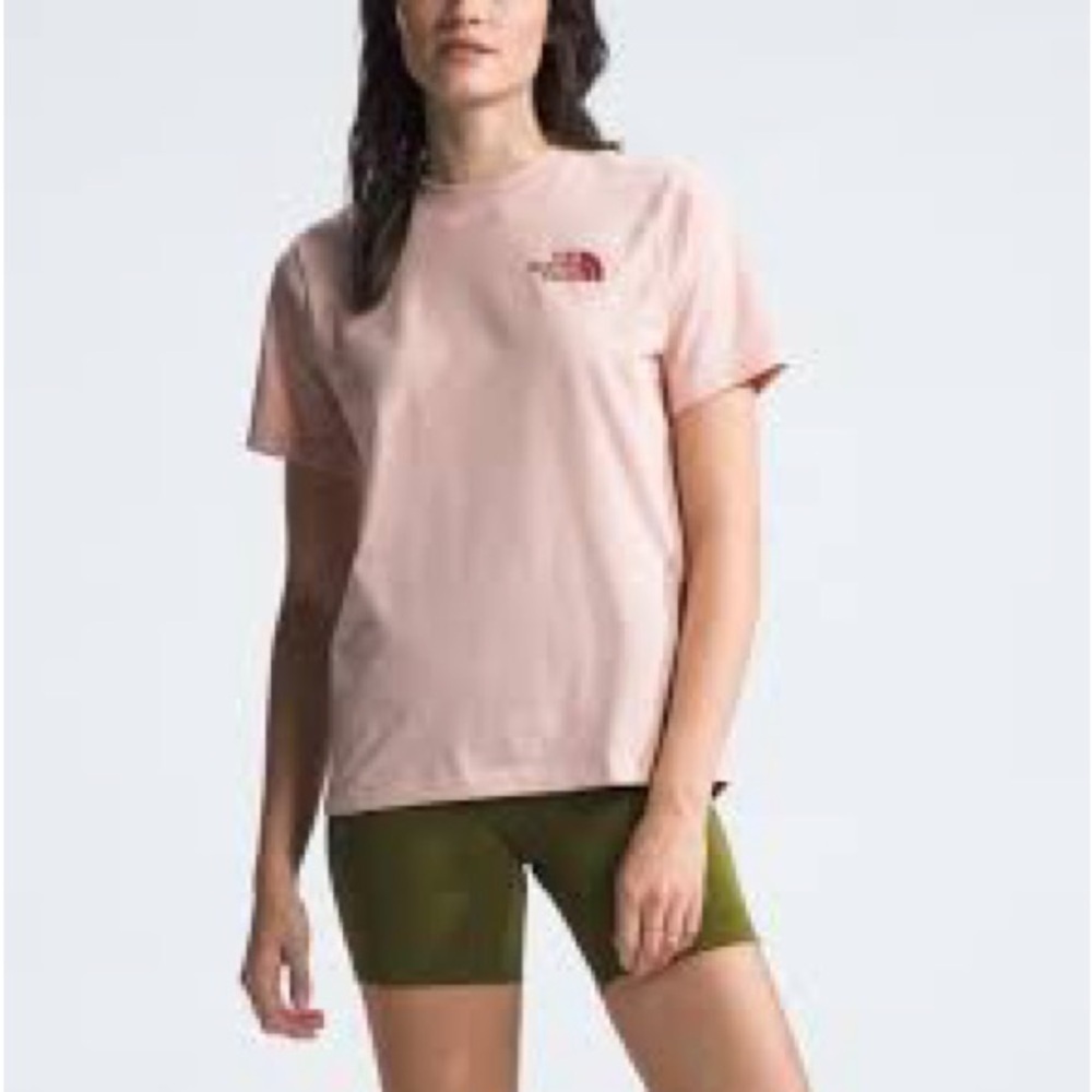 The North Face Women's Light Pink Short Sleeve Tee A0499